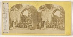 Cinque Ports Rifles at Hastings Castle c1860